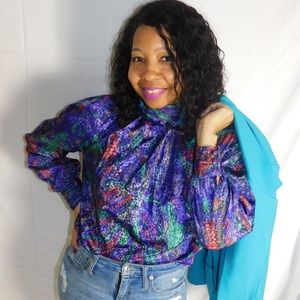 Multicolored vintage blouse